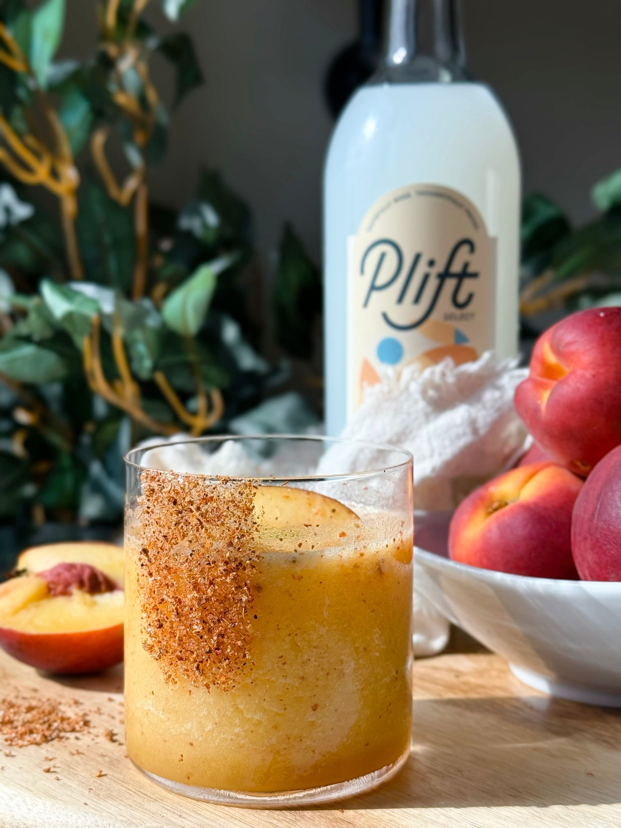 Frozen Spicy Peach Margarita